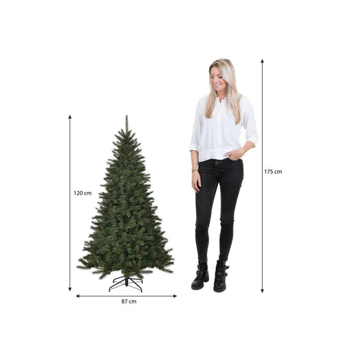 Black Box Trees Toronto Kerstboom voor Binnen met Frost-Effect Toppen - Kerstversiering met Scharnierconstructie - Kunstboom Natuurlijke Uitstraling -