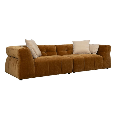 Dutchbone Hodge 4,5-Zitsbank Okergeel