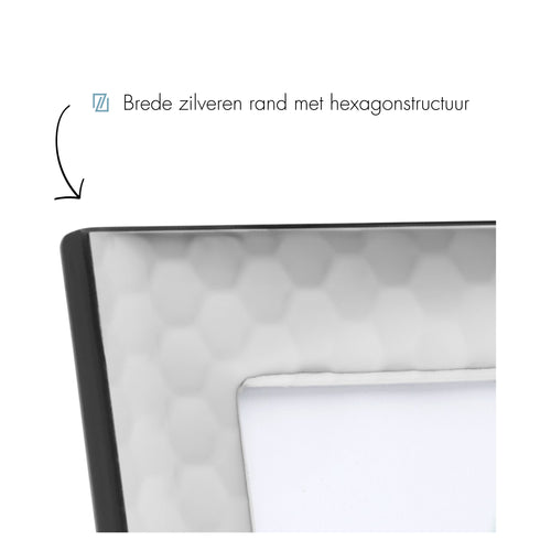 Zilverstad - Premium fotolijst Palermo - 10x15 - Miro Silver - vtwonen shop