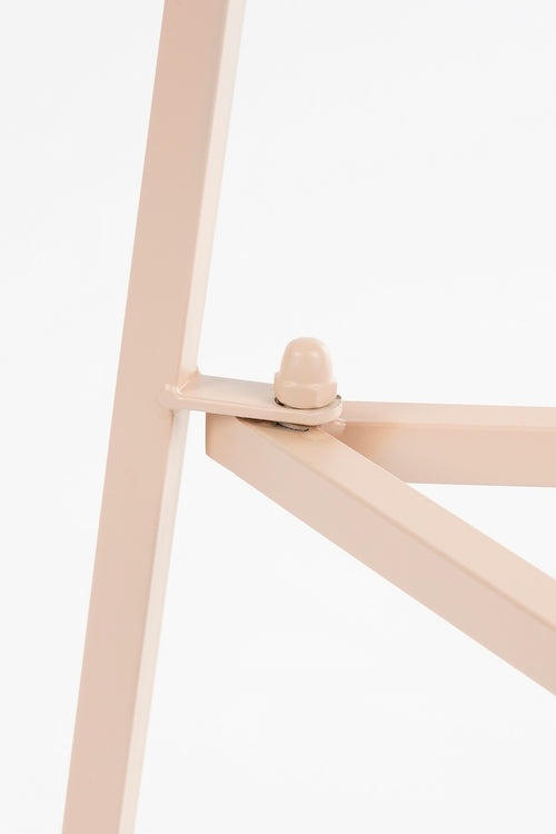 Mica Decorations Adine Plantentafel - H120 x Ø35 cm - Metaal - Lichtroze