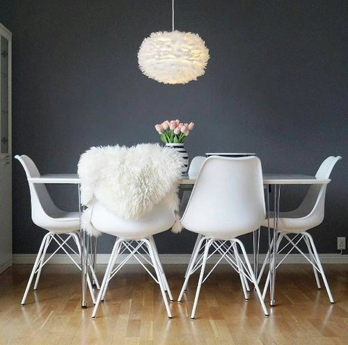 Umage Eos Mini hanglamp light brown - met koordset wit - Ø 35 cm - vtwonen shop