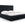 Cosmopolitan Design Opbergbed met hoofdeinde Bali 140x200cm, flueel, zwart - 230x165x125cm
