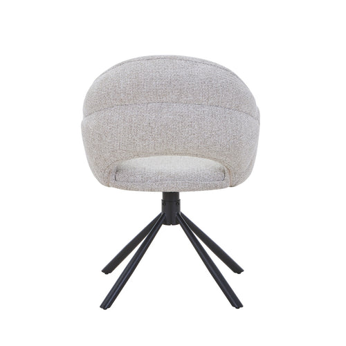 DÉJA Living Eetkamerstoel Celeste - Taupe - Draaibaar - Set van 2 - vtwonen shop