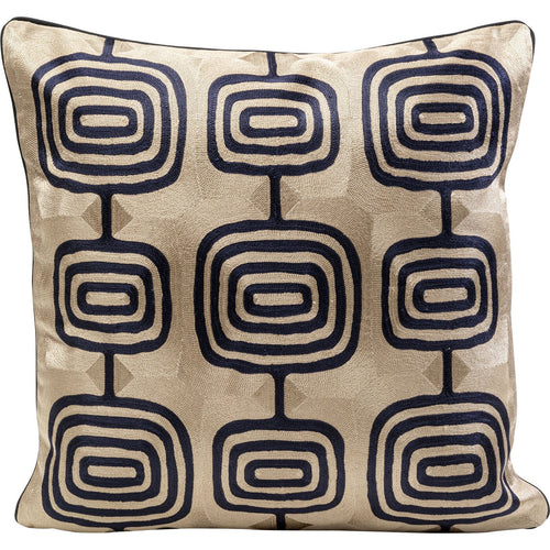 Kare Design Kussen Catena Square taupe en zwart