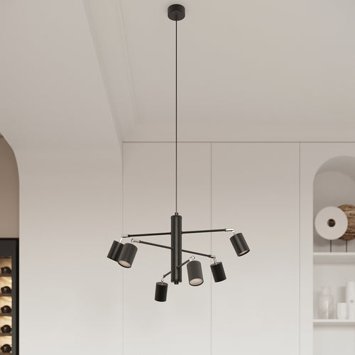 Sollux Lighting Plafondlamp LEMMI 4L zwart - 100x24x20cm