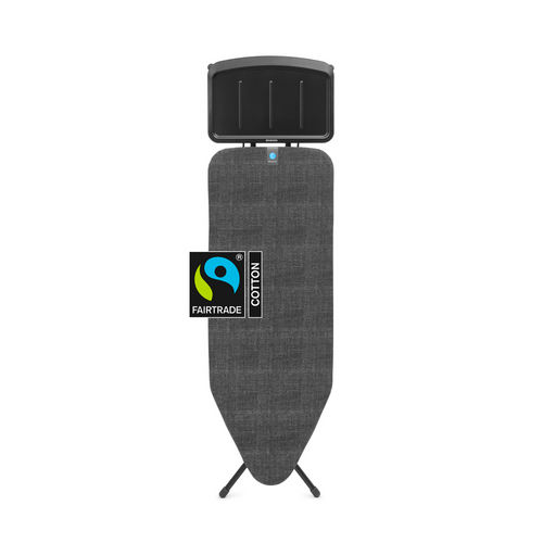 Brabantia Strijkplank C - 124x45 - met solide stoomunithouder - denim grey - vtwonen shop