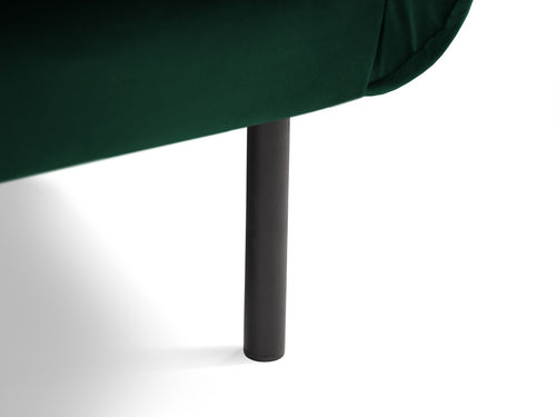 Cosmopolitan Design Fauteuil Vienna flueel, flessengroen - 94x97x95cm