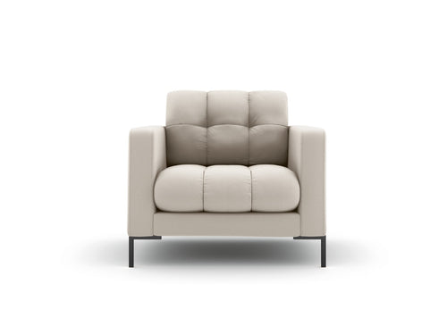 Cosmopolitan Design Fauteuil Bali structurele stof, beige - 96x87x75cm
