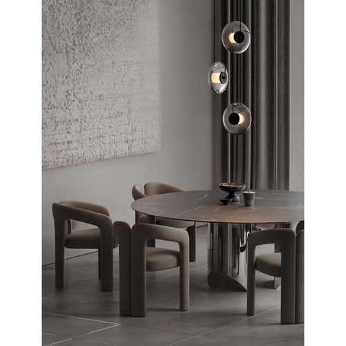 Nova Luce BALLET  Hanglamp Ballet Cluster, Sandy Black, Smokey Grey, Triac dimbare LED, 24W, 660lm, 3000K