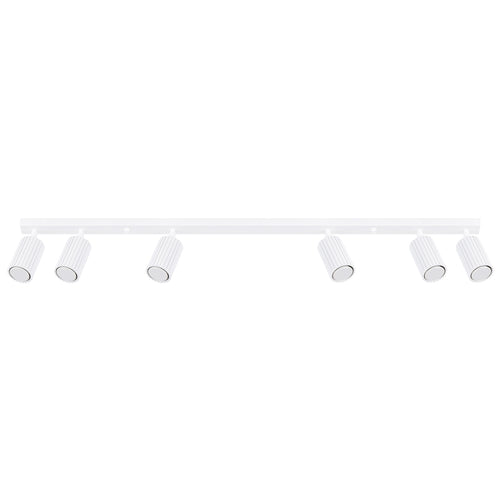 Sollux Lighting Plafondlamp KARBON 6L wit - 117x6,5x16,5cm