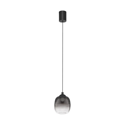 Nova Luce KITA Slanke hanglamp voor aan het plafond, rookgrijs/zandzwart, LED, 6W, 457lm, 3000K