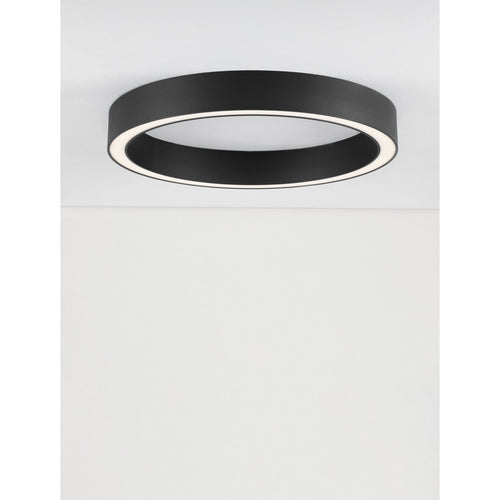 Nova Luce STING Geïntegreerde LED-plafondlamp, halfverzonken, zandkleurig zwart, Triac dimbaar, 40W, 2153lm, 3000K