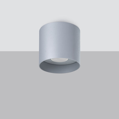 Sollux Lighting Plafondlamp MIKA grijs - 12x12x11cm