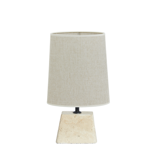 Tafellamp Kardan/Breska - Zand/Wit - 25x21x49cm - vtwonen shop