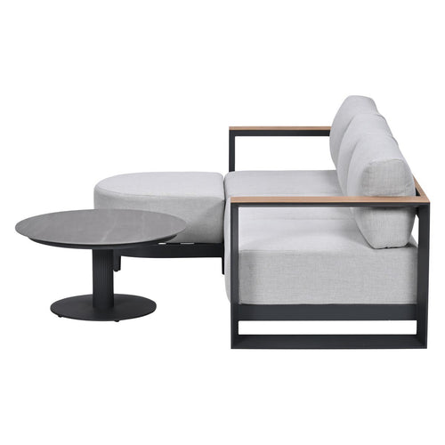Garden Impressions Loungeset Malakka 3-delig - light teak look