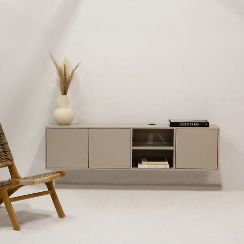 Giga Meubel Tv-Meubel Loiza - Mangohout - Taupe - 160cm