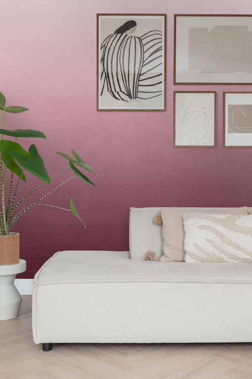 ESTAhome fotobehang kamerhoog dip dye kleurverloop aubergine paars - 200 x 279 cm - 159440 - vtwonen shop