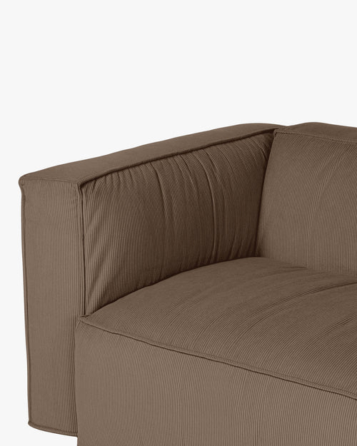 noo.ma Lobi 4-zits bank - Mocha Brown Corduroy, 318x97,5x73,5 cm