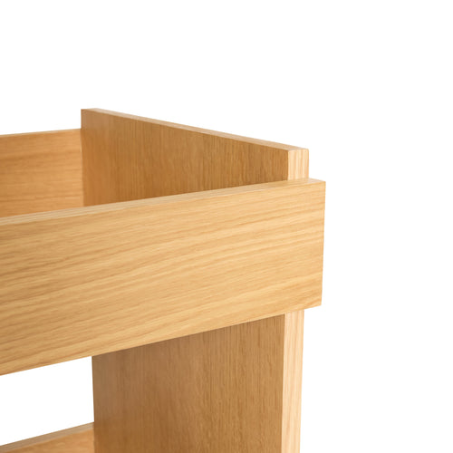 Hübsch trolley Forma - mdf/eik fineer/eikenhout - 40x35xh70cm