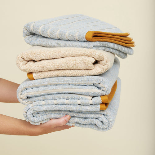 Hübsch handdoek Promenade - katoen - 50x100cm - vtwonen shop