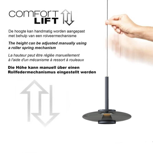 Artdelight hanglamp Madison - 3 lichts - 130  x  200   cm - zwart
