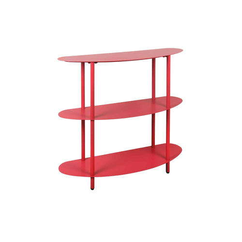 Leitmotiv side table Cool Retro - rood - 90x28x82cm
