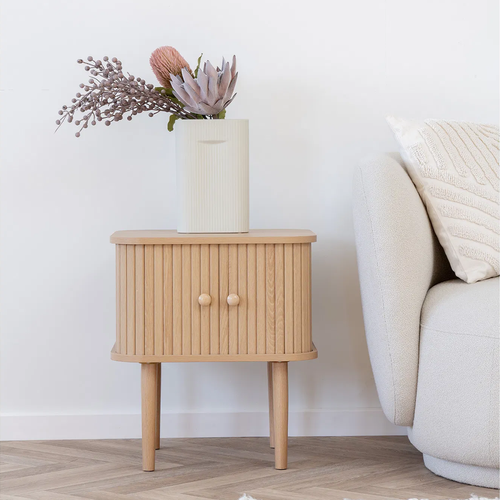 Artichok Ties Vierkante Houten Bijzettafel Naturel - 50,5 x 45 cm - vtwonen shop