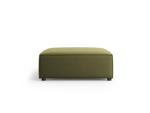 Cosmopolitan Design Poef Arendal flueel, lichtgroen - 80x102x40cm