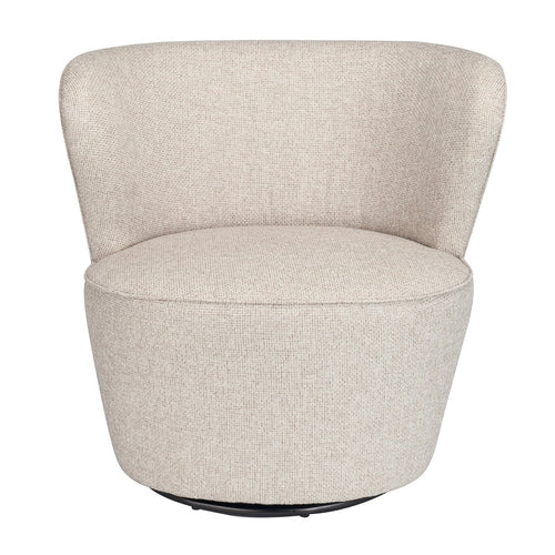 Signature - BARNABÉ Fauteuil - Beige linnen - 74x76x72 cm