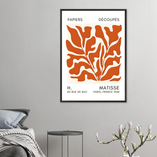 Artfulprints Poster Matisse – Seabed shapes orange   - 70x100 cm - Oranje