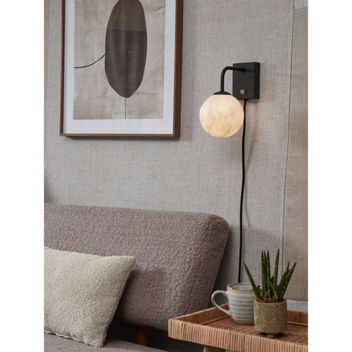 it's about RoMi wandlamp Carrara - zwart - 12x18x21cm - vtwonen shop