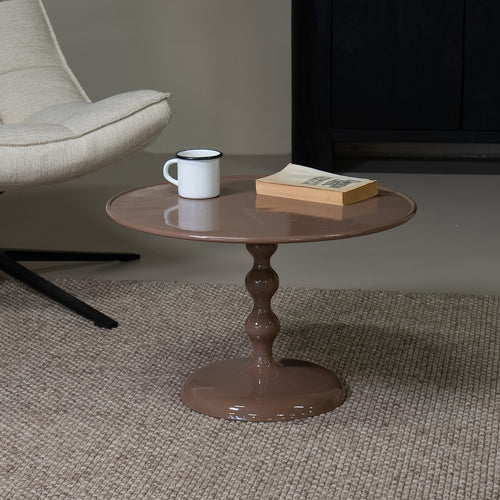 Giga Meubel Salontafel Carien - Rond - Aluminium - 59cm