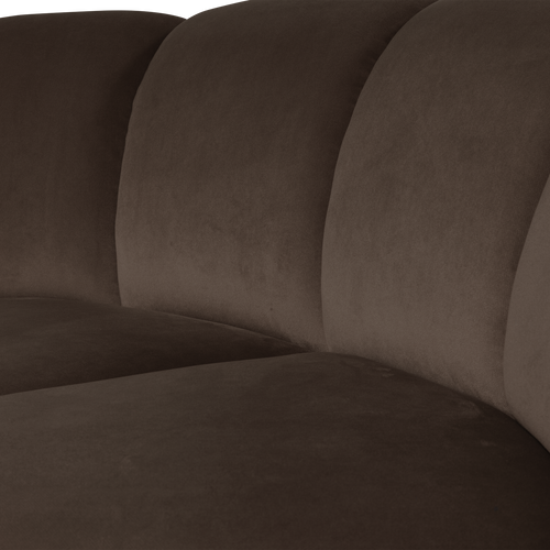 WOOOD hoekelement Mojo - Velvet - Bruin - 74x110x110