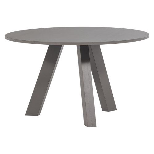WOOOD eettafel Ø129 cm Rhonda - Eiken - Warmgrijs - 75x129x129