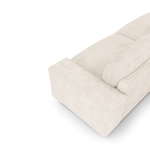 Sia Home - 4-zitsbanken BLISS - XXL ribfluweel - Crème - 240cm - vtwonen shop