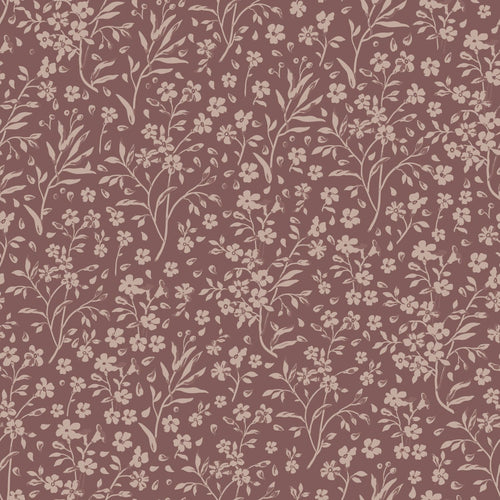 ESTAhome behang bloemetjes mauve paars - 50 x 900 cm - 132233