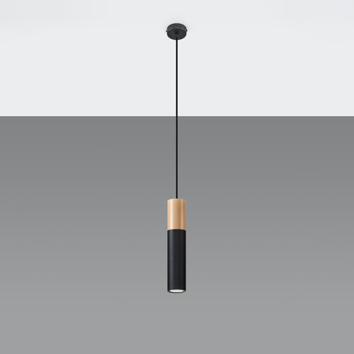 Sollux Lighting Hanglamp PABLO zwart - 8x8x105cm