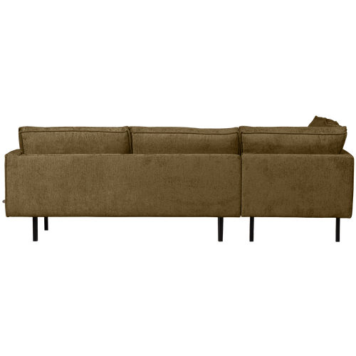 BePureHome hoekbank links Rodeo - Velvet - Brass - 85x266x213 - vtwonen shop