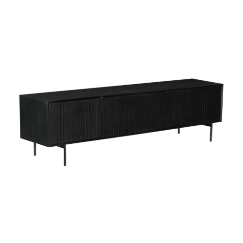 StarFurn Tv-meubel Madison - Zwart Hout - 210x45x55cm