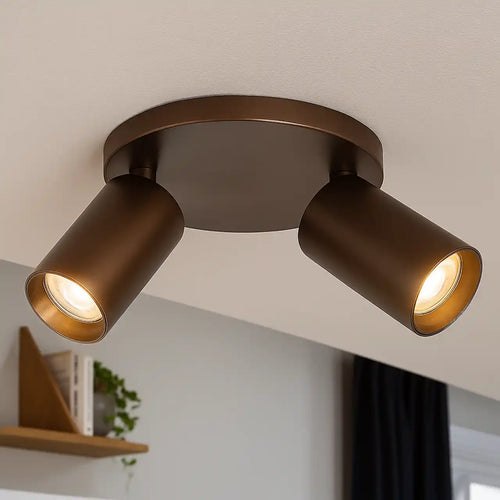 Highlight spot Mila - 2 lichts - 17  x 15   cm - bruin - vtwonen shop