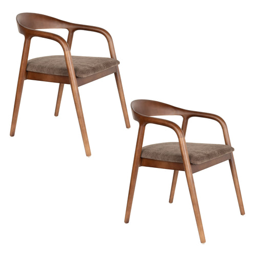 Housecraft Living Melody Eetkamerstoel Bruin - set van 2