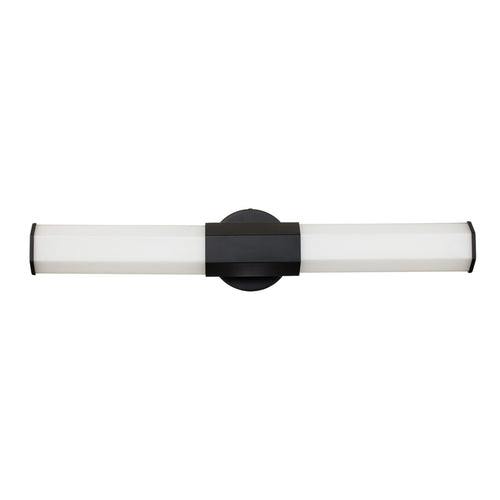 Elstead Hinkley Facet Geïntegreerde LED Badkamer Wandlamp Mat Zwart, 3000K, IP44