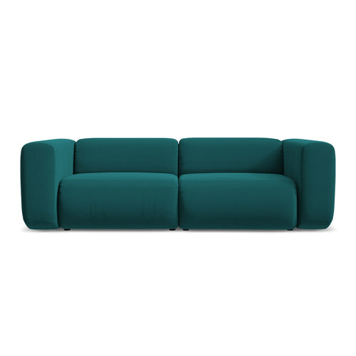 LaMiaSofa 3-zits bank Bari - velours - marien - 228x89x70
