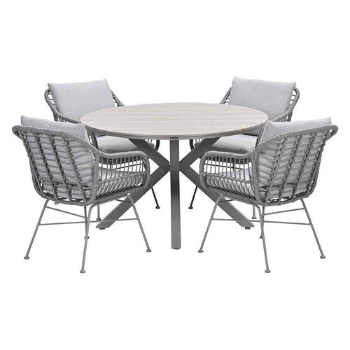 Garden Impressions tuinset Lucas - Tulli - valley sand - Ø122x75 cm - 5-delig - vtwonen shop