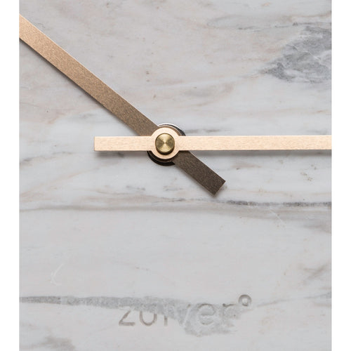 Zuiver Marble Time Klok/ Wandklok Rond Marmer Wit - vtwonen shop