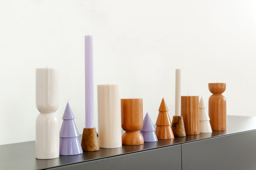 Originalhome dennenboom kaars - violet -  L