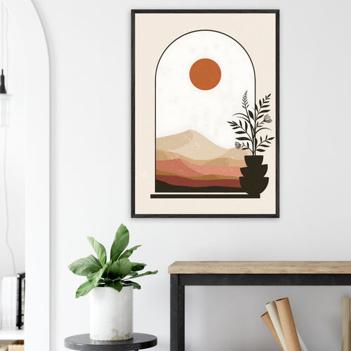Artfulprints Poster Boho – Serene horizon   - 50x70 cm - Meerkleurig