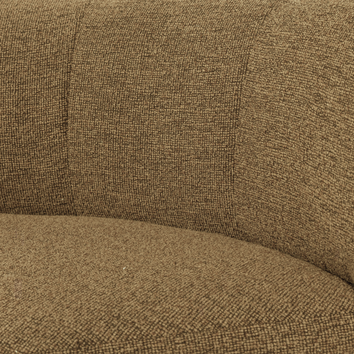 WOOOD eetbank hoek met rugleuning Mojo Base - Bouclé - Geel/Bruin - 83x80x80
