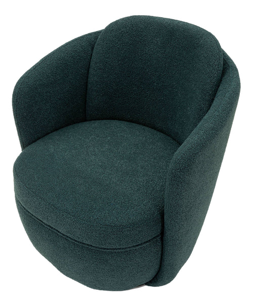 Mauro Ferretti Draaifauteuil - 70x72x75 cm - Petrolblauw