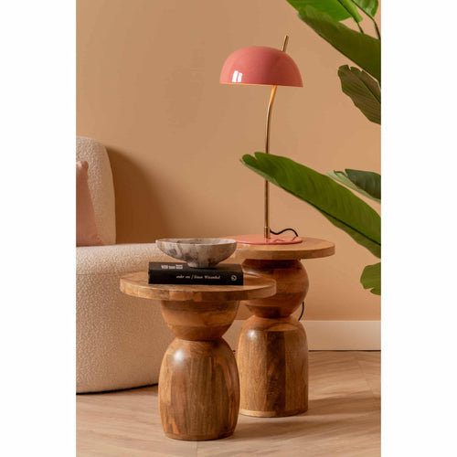 Leitmotiv bijzettafel Dia Klein - naturel - Ø38cm